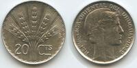 Uruguay 20 Centesimos Silber G2600b - Laureate -