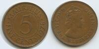 Mauritius 5 Cents (Five Cents) G11464 - Queen Elisabeth II. -