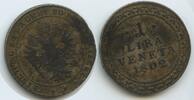 RDR Österreich Lombardei Venetien 1 Lira Veneta Silber H0949 - SEHR RAR Franz II. 1792-1806 Venice Veneta Italian States -