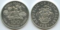 Seychellen 100 Rupees Silber GB1384 - FAO World Food Day Seychelles -