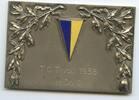 Österreich Leoben Steiermark Bronzemedaille versilbert, emailliert M#0293 - T.C. Tivoli -