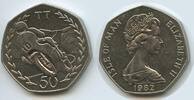 Insel Man 50 Pence G9986 - Tourist Trophy Motorcycle Races Queen Elizabeth II. - Isle of Man -