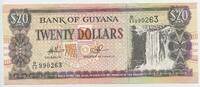 Guyana 20 Dollars Banknote GB814 - Bank of Guyana Geldschein -