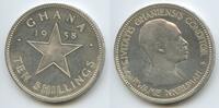 Ghana Ten Shillings Silber M#7409 - Independence - Dr. Kwame Nkrumah -