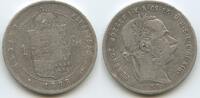 Österreich-Ungarn Kaiserreich 1 Forint Silber (1 Florin, Frt. ) M#8285 - Kaiser Franz Josef 1848-1916 Hungary -