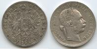 Österreich Kaiserreich 1 Florin (Fl, Gulden) Silber M#8294 - Kaiser Franz Joseph. 1848-1916 Austria -