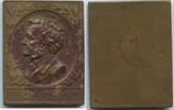 Deutsches Reich Einseitige Bronzeplakette GY194 - Richard Wagner 22. Mai 1813 - 13. Februar 1883 -