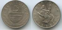 Österreich 5 Schilling Kupfer/Nickel G12585 - Lipizzaner - Spanische Hofreitschule Springreiter Austria 2. Republic -