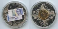 Deutschland Bundesrepublik Medaille 100 Mark Banknote GY183 - Clara Schumann Banknoten-Prägung 2001 mit Inlay -