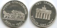Deutschland Bronzemedaille versilber GX867 - 750 Jahre Berlin - Pferdestrassenbahn Berlin 1880 -