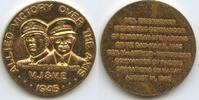 Vereinigten Staaten von Amerika Bronzemedaille M#7495 - Allied Victory over the Axis - Mac Arthur - Eisenhower V.J. & V.E. -