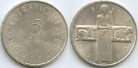 Schweiz Eidgenossenschaft 5 Franken Silber H0337 - Rotes Kreuz Jubiläum Helvetica Helvetia Switzerland Suisse -