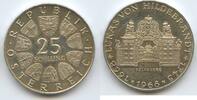 Österreich 2.Republik 25 Schilling Silber H0768 - Belvedere - 300th Anniversary of birth of Lukas von Hildebrandt Austria -