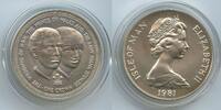 Insel Man - Isle of Man One Crown Silber (1 Crown) G0276 - Royal Wedding - Portraits Charles and Diana - Queen Elizabeth II. -