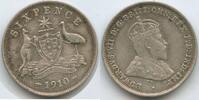 Australien Six Pence (6 Pence) Silber H1418 - Australia Edward VII. 1901-1910 -