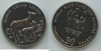 World Wildlife Fund Medaille GY847 - Letschwe Antilope - Kobus Leche Leche - 30 Jahre WWF -