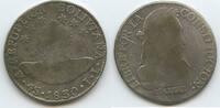 4 Sols Silber 1830 PTS JL Potosi Bolivien M#3379 - Simón Bolívar Bolivia Schön - Sehr schön, Patina