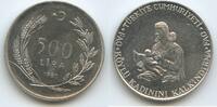 Türkei 500 Lira Silber M#6486 - Education for rural Women FAO Turkey -