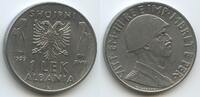 Albanien Italienische Besetzung 1 Lek G6718 - Victor Emmanuel III. Shqipëria Albania Italian Occupation WWII. -