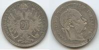 Österreich Kaiserreich 20 Kreuzer Silber G14560 - Franz Joseph I. 1848-1916 Austria -