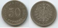 Deutsches Reich Kaiserreich 50 Pfennig Silber G10399 - Germany Empire Wilhelm I. 1861-1888 -