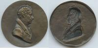 Unbekannt Bronzeplakette einseitig M#0270b - Unbekannter Herr -