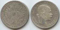Österreich Kaiserreich 1 Florin (Fl, Gulden) Silber M#8284 - Kaiser Franz Joseph. 1848-1916 Austria -
