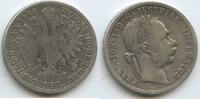 Österreich Kaiserreich 1 Florin (Fl, Gulden) Silber M#8289 - Kaiser Franz Joseph. 1848-1916 Austria -