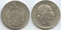 Österreich Kaiserreich 1 Florin (Fl, Gulden) Silber M#8305 - Kaiser Franz Joseph. 1848-1916 Austria -