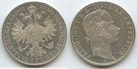 Österreich Kaiserreich Wien 1 Florin (Fl, Gulden) Silber M#8309 - Kaiser Franz Joseph. 1848-1916 Austria -