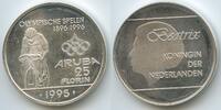 25 Florin Silber 1995 Aruba GS450 - 100th Anniversary of the Olympics - Beatrix 1980-2013 Polierte Platte, leicht angelaufen