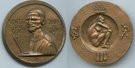 Große Kunstmedaille Bronze 1968 Frankreich France Metz A173 - Vincent van Gogh 1855-1890 - Nackte Frau Unzirkuiert