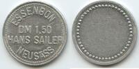 Deutschland Bayern Essenbon DM 1,50 Wertmarke Jeton Token G16410 - Hans Sailer Neusäss - Mineralöl -