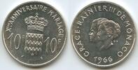 Monaco 10 Francs Silber GS232 - Marriage Grace Kelly - Prince Rainier III. -