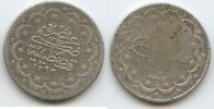Türkei 5 Kurush Silber M#3348 - Abdul Hamid II. 1876-1909 Abdülhamid II. Ottoman Empire -
