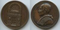 Vatikan Italien-Kirchenstaat Roma Große Bronzemedaille Papst Leo XIII. 1878-1903 M#8757 - Errichtung des Grabdenkmals von Innozenz II. in der Lateranbasilika -
