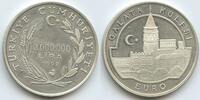 Türkei Republik 3.000.000 Lire Silber M#8783 - Galata Tower -