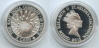 10 Pence Silber (1/2 Oz, 1/2 Unze) 2012 Saint Helena, Ascension & Tristan da Cunha GS434 - The East India Company Peacock - Queen Elizabeth II. 1...