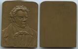 Österreich Bronzeplakette einseitig GN1280 - Franz Schubert 1797-1828 Komponist -