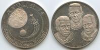 Silbermedaille Mondlandung 5.2.1971 Vereinigten Staaten von Amerika USA M#8805 - Apollo 14 - 5.2.1971 Shepard Roosa Mitchell Polierte Platte, lei...
