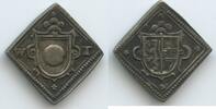 Erzbistum Salzburg Rechenpfennig Klippe Silber GB1049 - RAR Wolf Dietrich von Raitenau 1587-1612 -