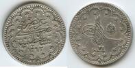 Türkei 5 Kurush Silber H0442 - Abdul Hamid II. 1876-1909 Abdülhamid II. Ottoman Empire -