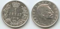 Serbien 1 Dinar Silber 1915 H0114 - Peter I. 1903-1918 Serbia Sehr Schön... 6.07 £  +  6.94 £ shipping