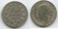 Rumänien Königreich 50 Bani Silber G12063 - Carol I. 1866-1914 Romania -