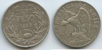 Chile Republic 1 Peso Silber 1895 S° M#5603 - Condor Sehr Schön - 52.02 £  +  10.40 £ shipping