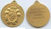 Italien San Remo Bronzemedaille vergoldet M770 - Città di Sanremo - Esposizione Internationale Canina -