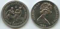 Isle of Man 1 Crown G0267 - Runners Olympiad Los Angeles -