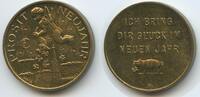 Österreich Glücksbringer Glücksmünze Neujahrsmünze L1940 - Engel mit Füllhorn über Wien Stephansdom Prosit Neujahr -