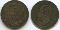 Italien Königreich 5 Centesimi G12519 - Vittorio Emanuele II. 1861-1878 Italy Naples -
