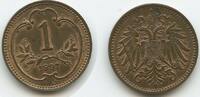 Österreich Kaiserreich 1 Heller G3943 - Franz Joseph I. 1848-1916 Austria -